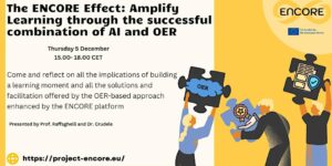 Read more about the article Join Us for an Inspiring Webinar: The ENCORE Effect – Amplify Learning with AI and OER!