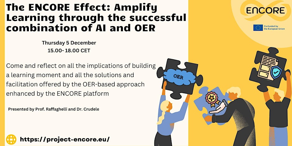 Read more about the article Join Us for an Inspiring Webinar: The ENCORE Effect – Amplify Learning with AI and OER!